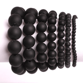 Bracelet en Onyx Noir Mat